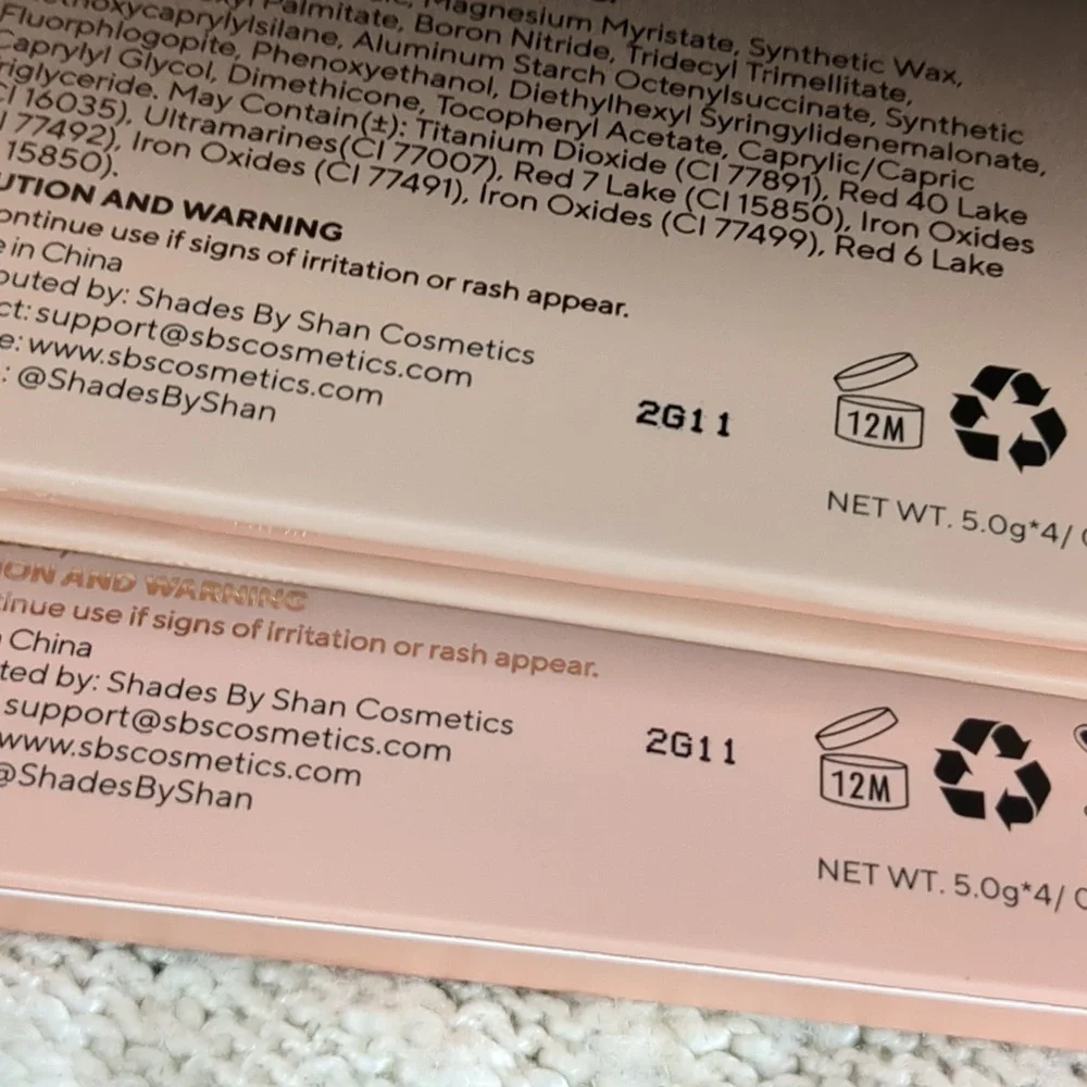 Shades By Shan The Blush Palette, 5.0x4/0.18oz